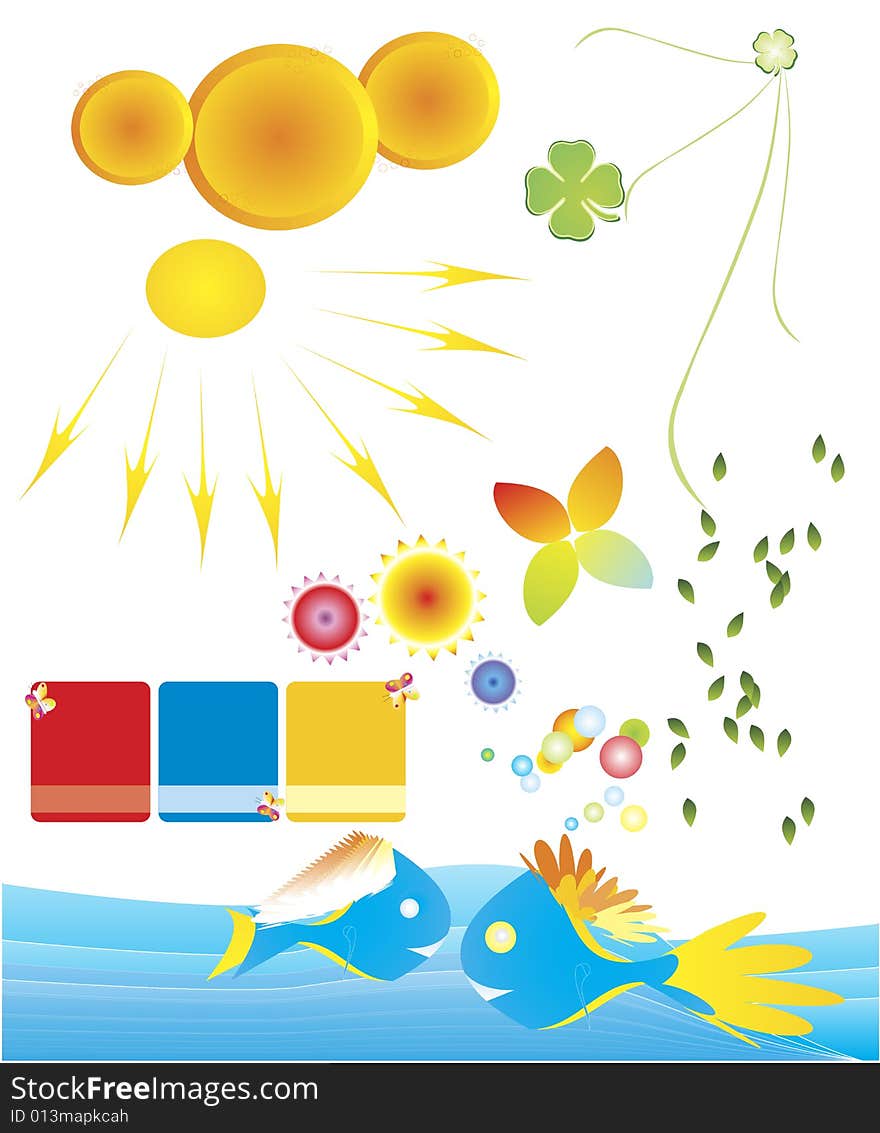 Nature - vector elements