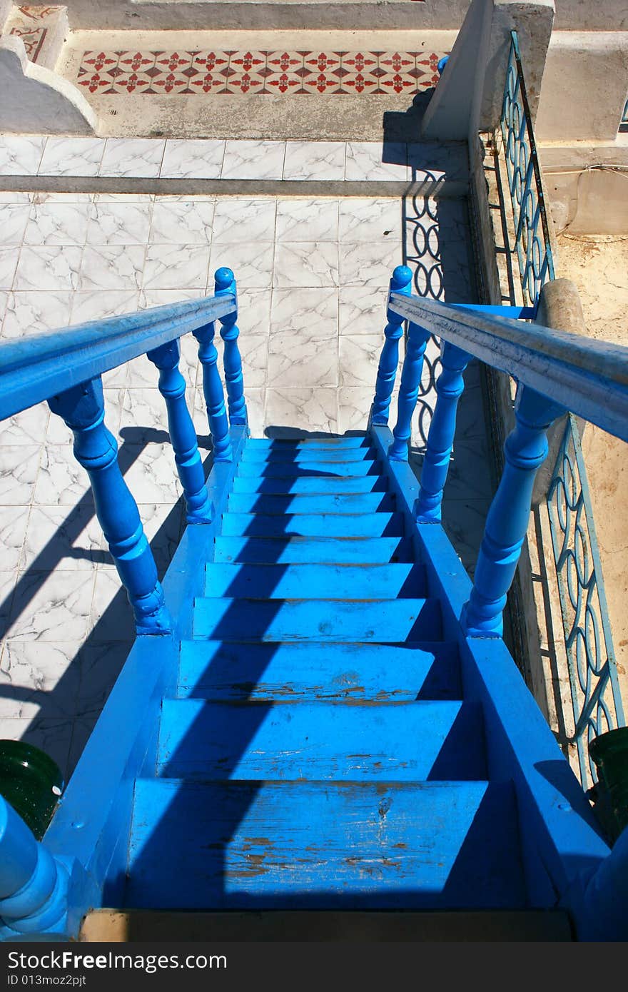 Blue ladder