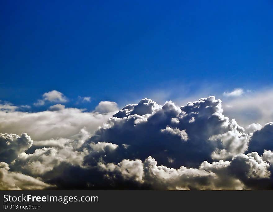 Nice clouds in the summer. Nice clouds in the summer