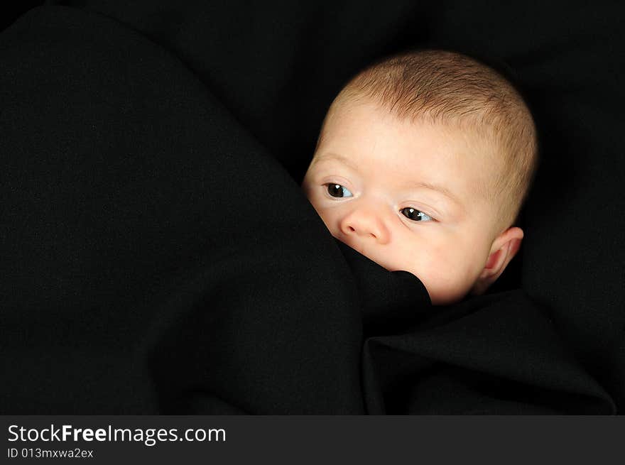 A little cute baby portrait, happy. A little cute baby portrait, happy