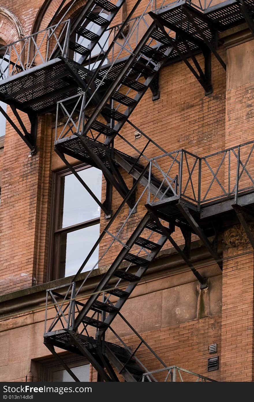 Picture of the stairs & buildings