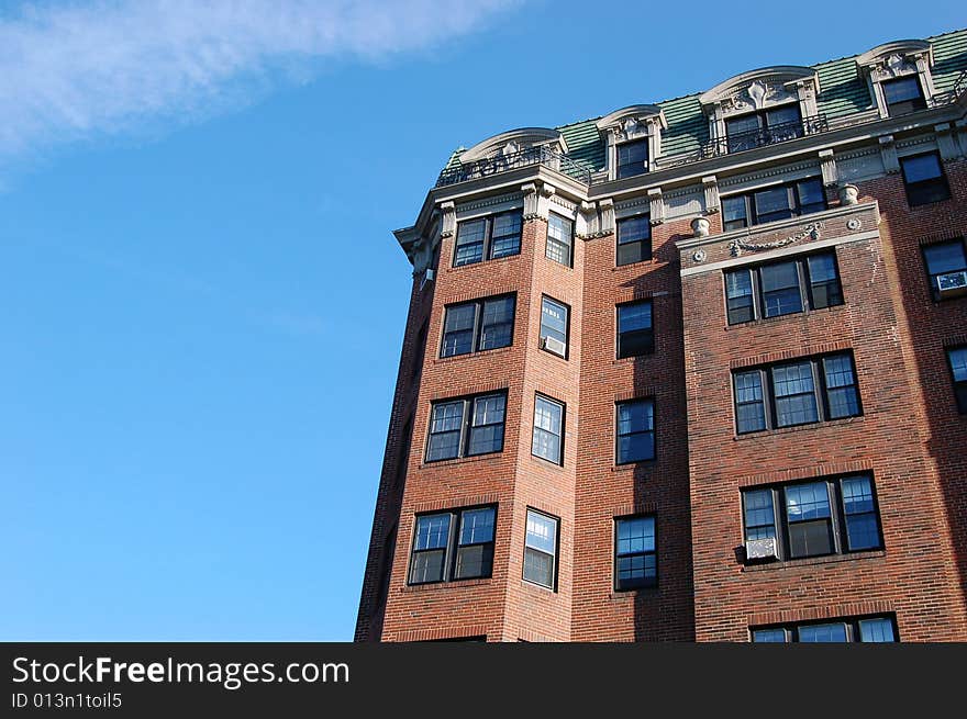 A Boston Massachusetts apartment building. A Boston Massachusetts apartment building.