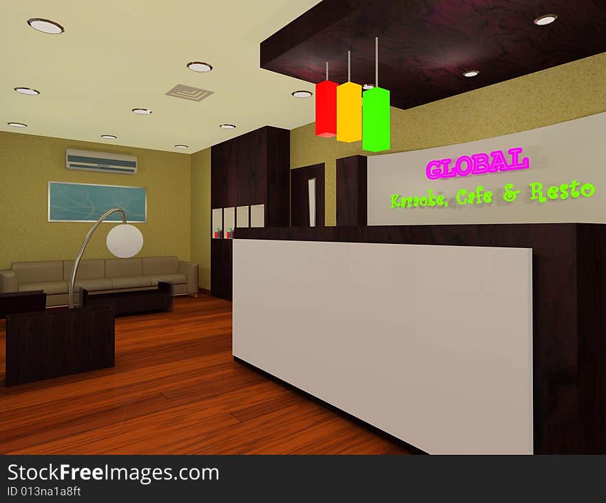 Nice interior design for lobby hotel or restaurant. Nice interior design for lobby hotel or restaurant