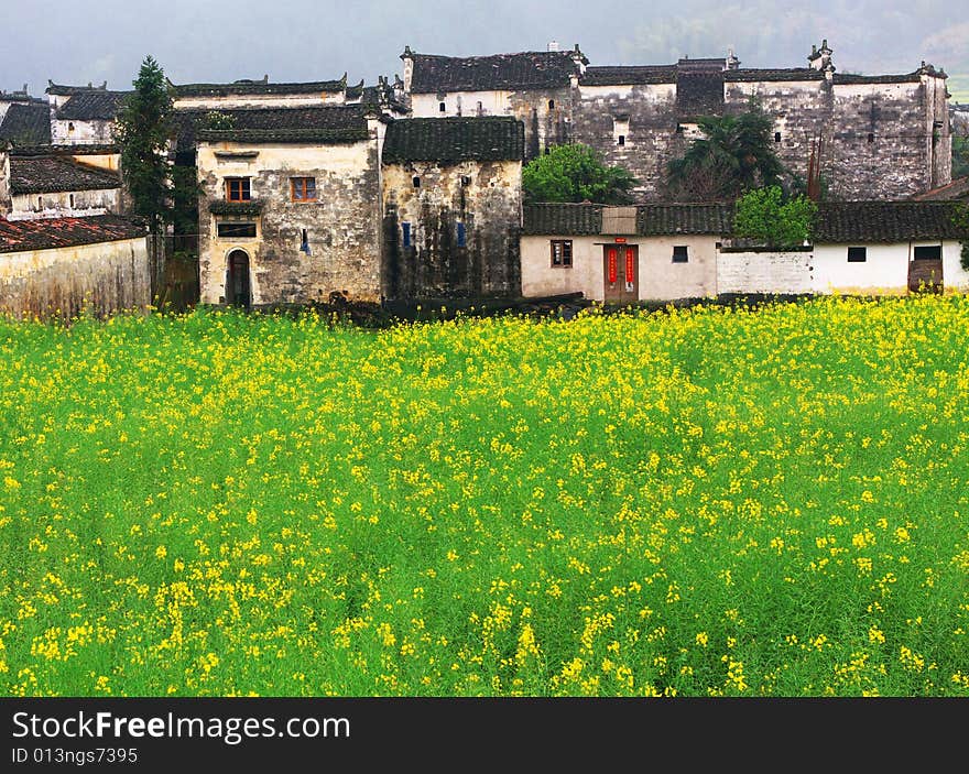 It is a chinese village