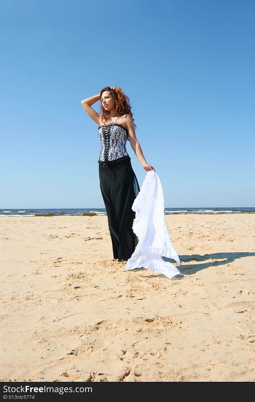 Sexy young girl on the beach. Sexy young girl on the beach