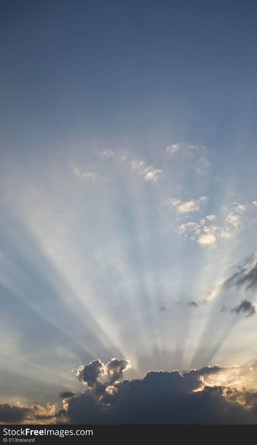 Dramatic Cloudscape with Beams of Light.No PS effect applied. Dramatic Cloudscape with Beams of Light.No PS effect applied.