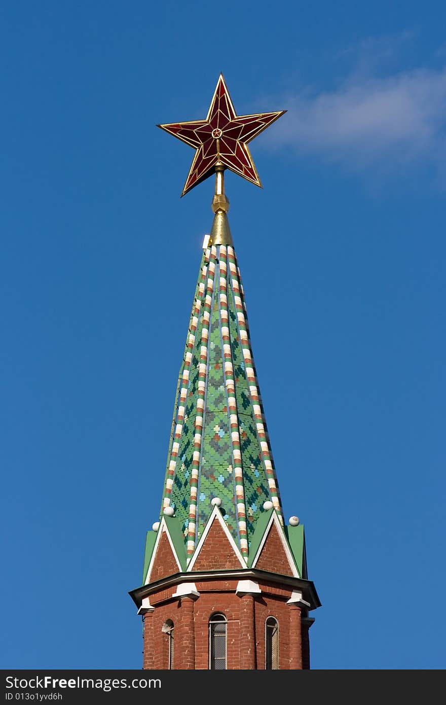 Star on the Kremlins tower. Star on the Kremlins tower.