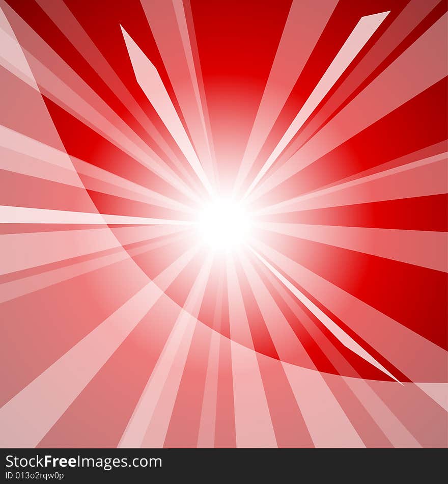 Beautiful sunny background. Vector illustration.