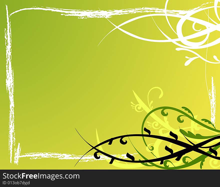 Floral background vector illustration wallpaper