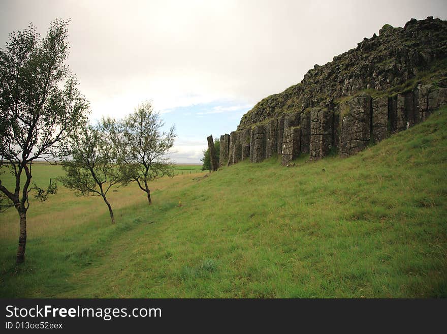 Dverghamrar basalt columns