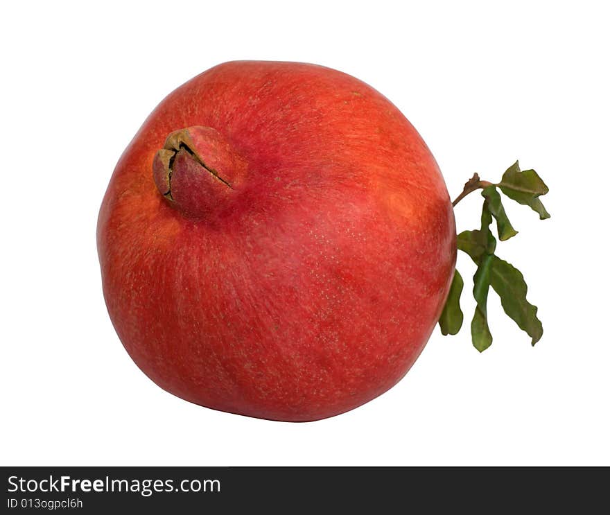 Pomegranate isolated on white background