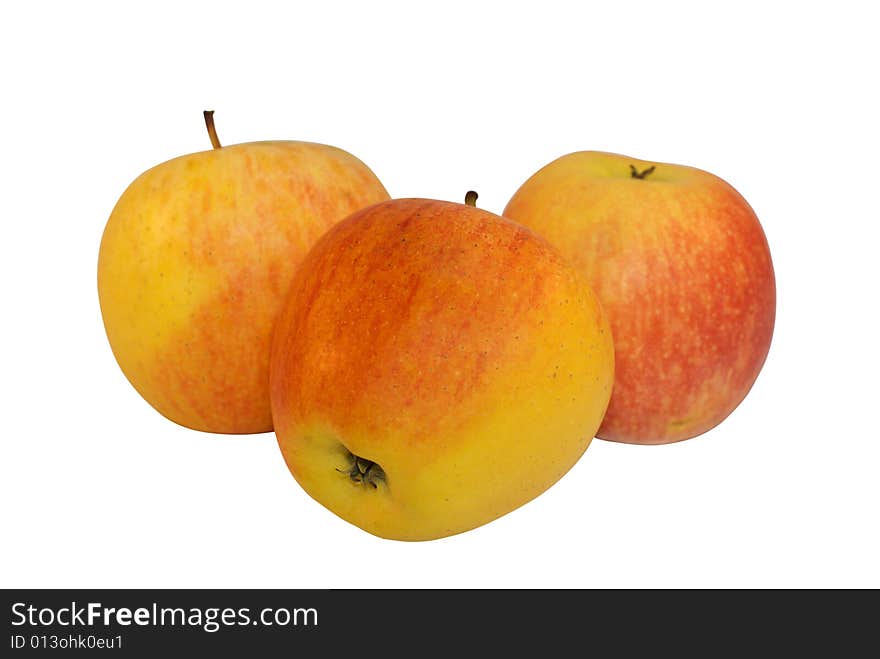 Apples isolated on white background