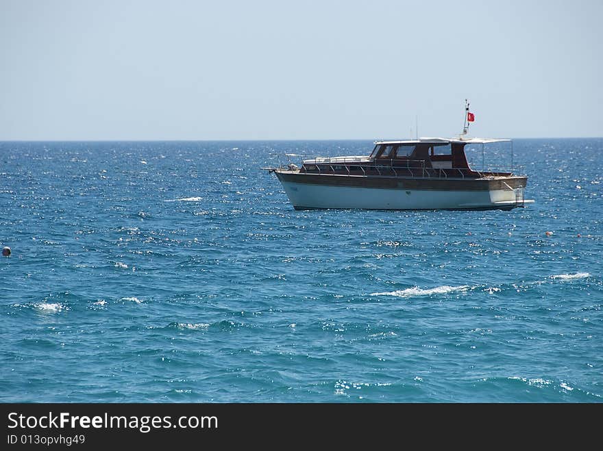 Blue sea and clear sky