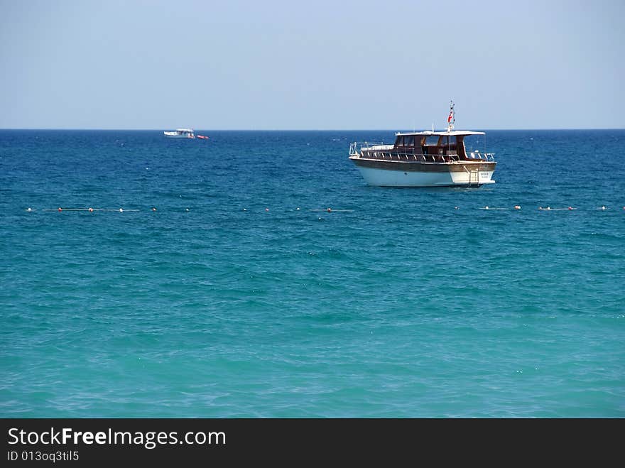 Blue sea and clear sky