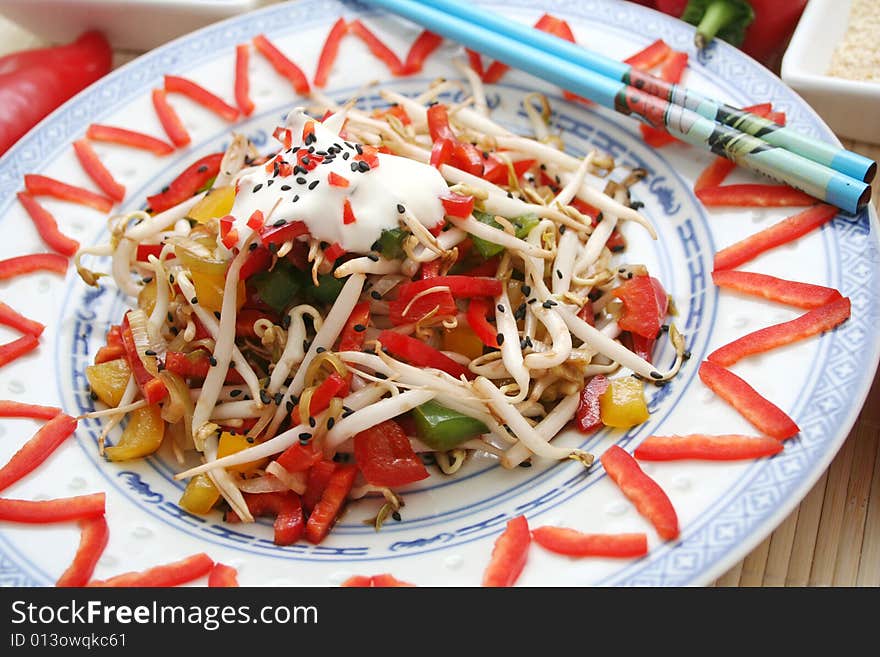 Fresh asian salad