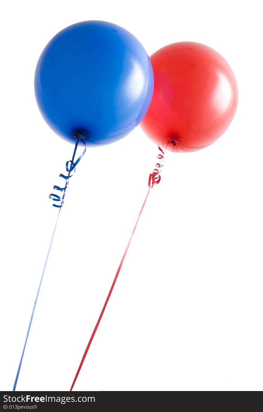 Red And Blue Balloons