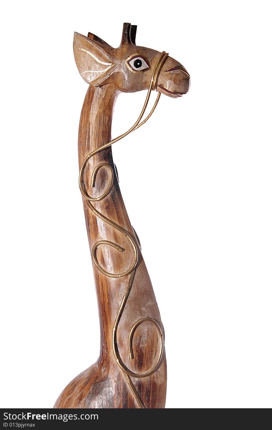 Giraffe, ethnic, souvenir, animal, wooden, sculpture, woodcarving. Giraffe, ethnic, souvenir, animal, wooden, sculpture, woodcarving