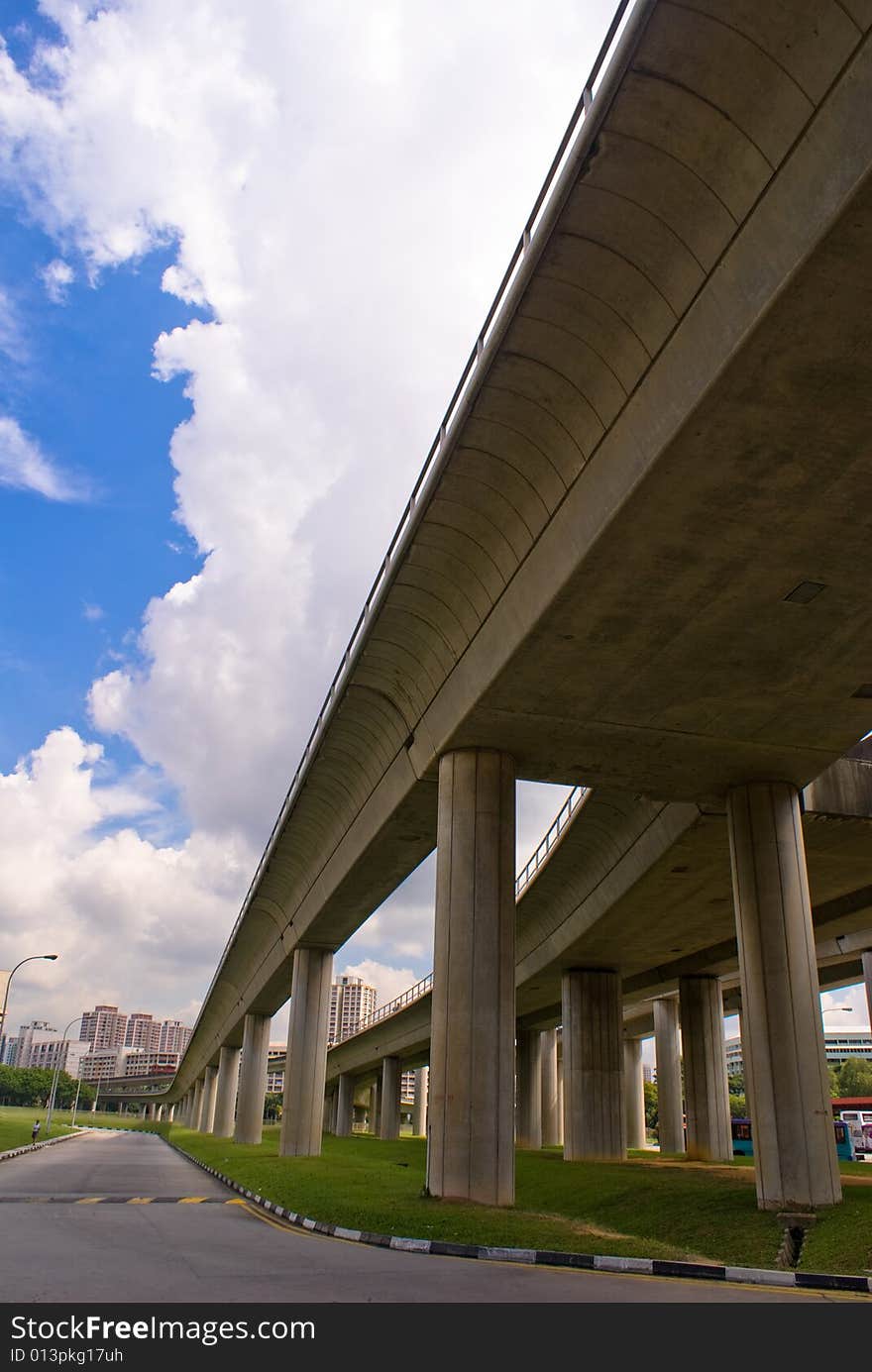 Modern railway for mass rapid transport in singapore. Modern railway for mass rapid transport in singapore