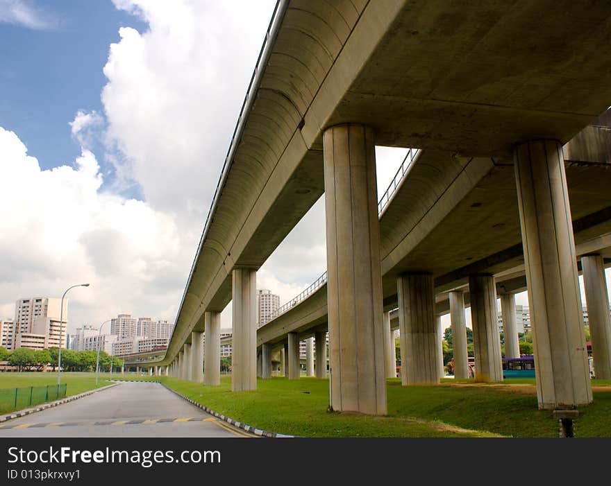 Modern railway for mass rapid transport in singapore. Modern railway for mass rapid transport in singapore