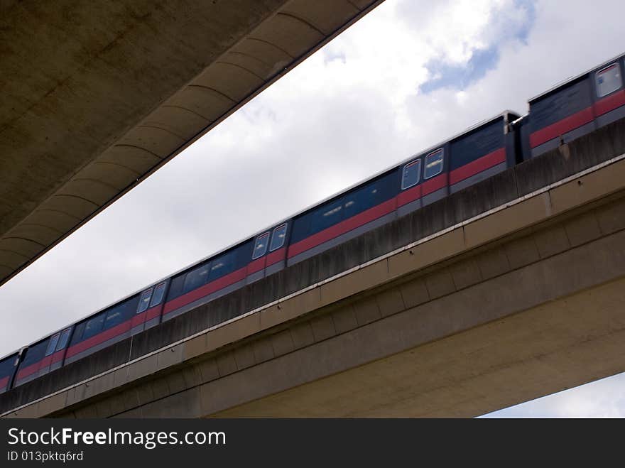 Modern railway for mass rapid transport in singapore. Modern railway for mass rapid transport in singapore