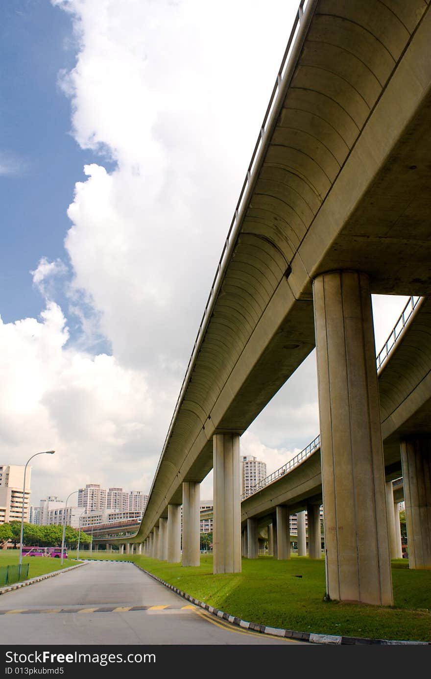 Modern railway for mass rapid transport in singapore. Modern railway for mass rapid transport in singapore