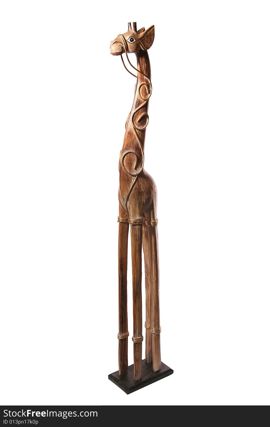 Giraffe, ethnic, souvenir, animal, wooden, sculpture, woodcarving. Giraffe, ethnic, souvenir, animal, wooden, sculpture, woodcarving