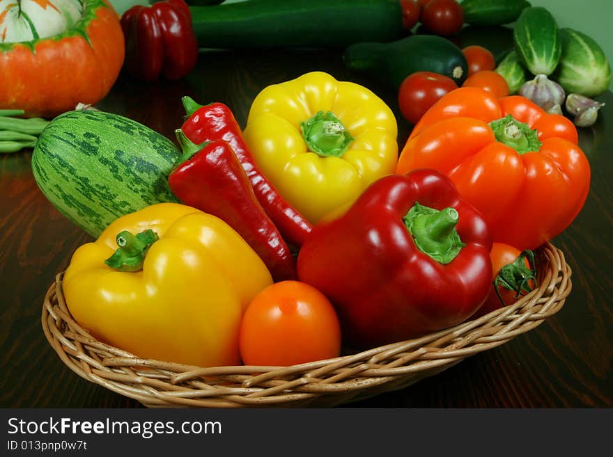 Fresh vegetables on the table. Fresh vegetables on the table.