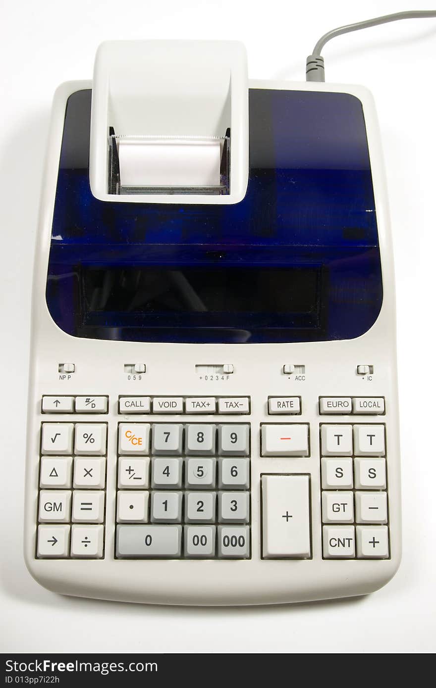 A very common calculator use in almost every office in italy. A very common calculator use in almost every office in italy