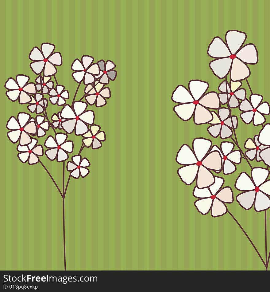 Abstract floral background, illustration