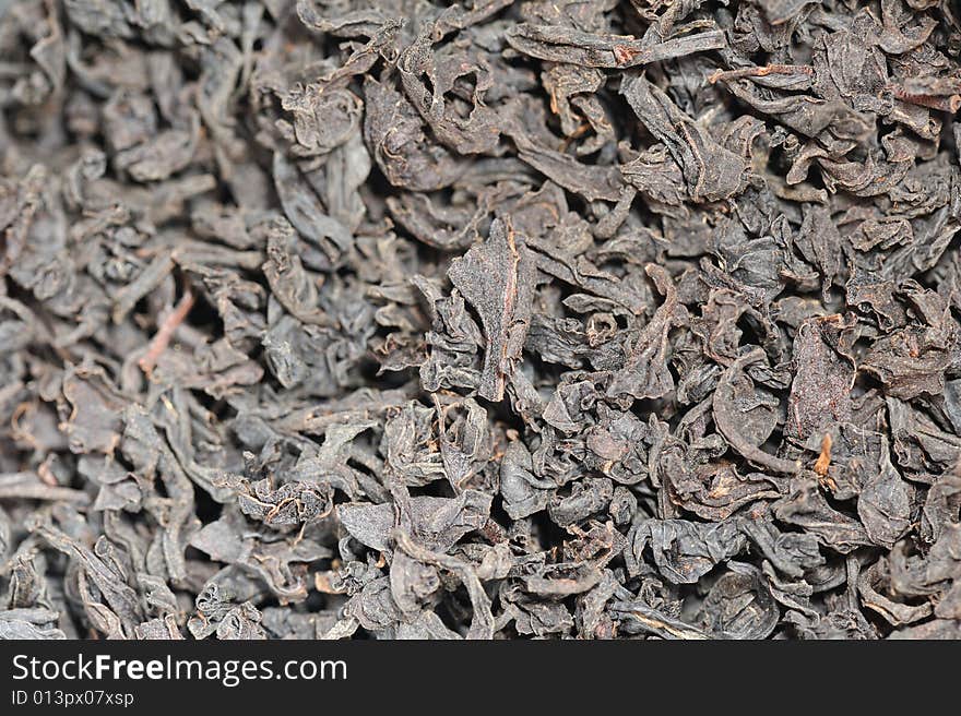 An image of dried tea leave. An image of dried tea leave