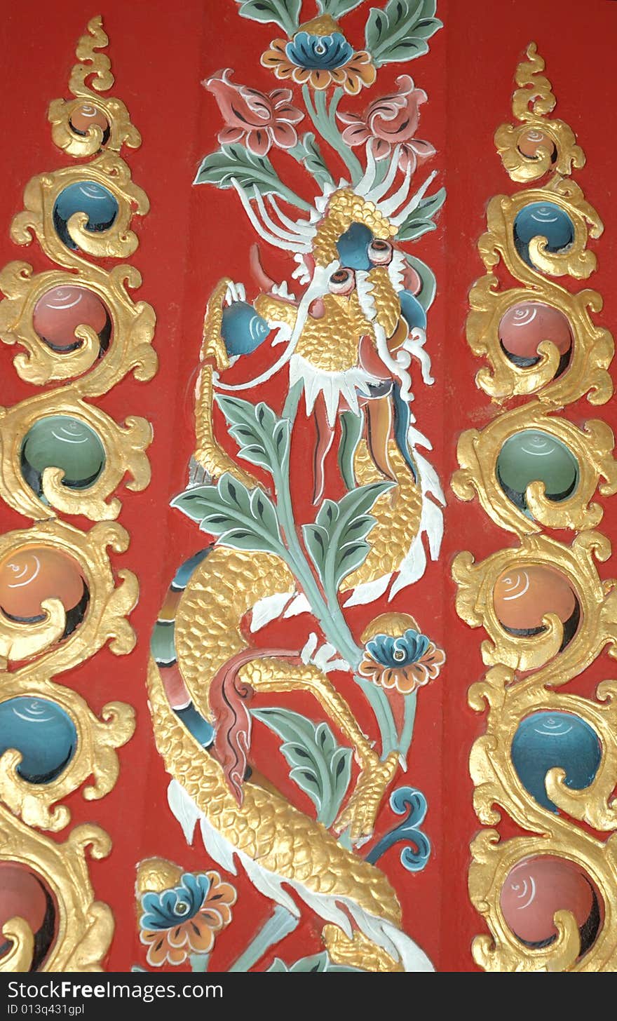 Dragon - symbol of wisdom in the Eastern culture. Dragon - symbol of wisdom in the Eastern culture