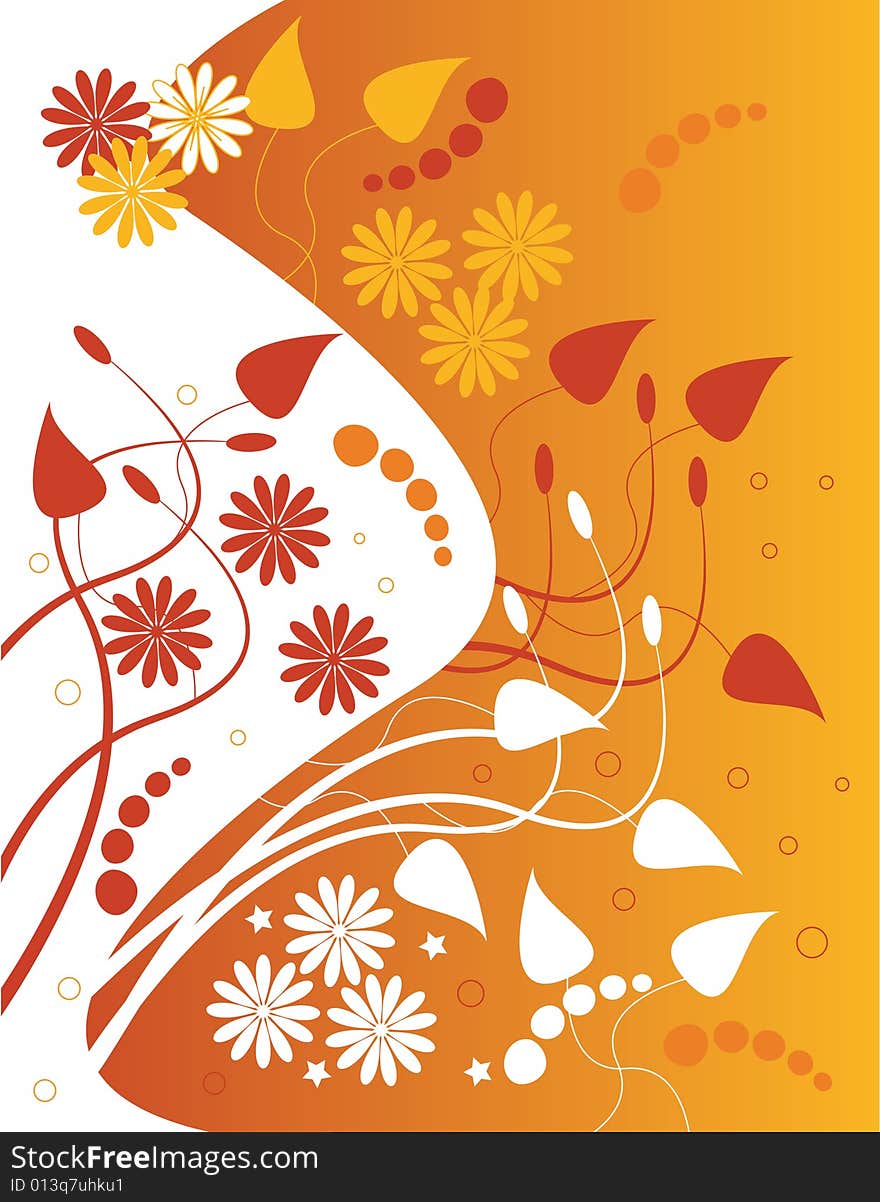 Daisies are Featured in an Abstract Illustration. Daisies are Featured in an Abstract Illustration.