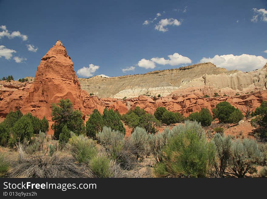 Kodachrome Basin State Park in Utah featuring sandpipes.