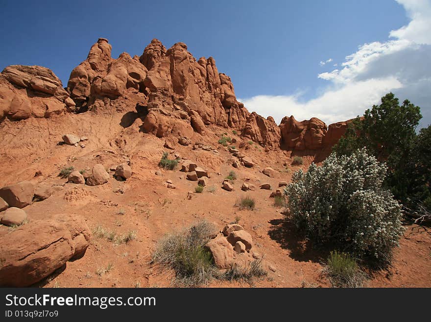 Kodachrome Basin State Park in Utah featuring sandpipes.