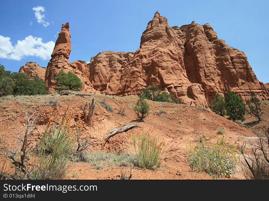 Kodachrome Basin State Park in Utah featuring sand pipes.