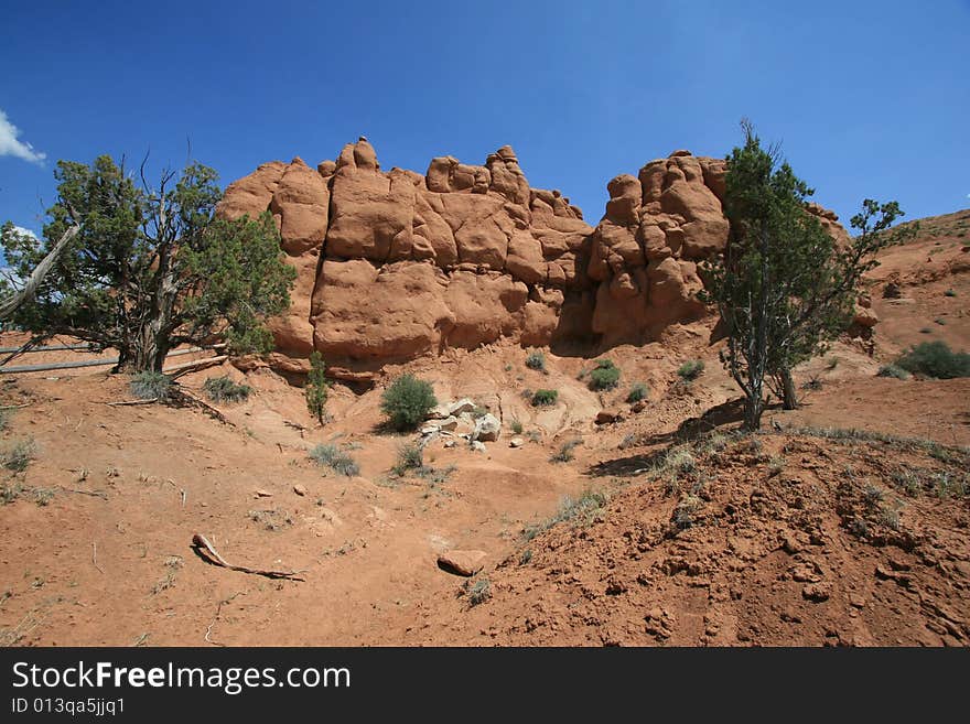 Kodachrome Basin State Park in Utah featuring sand pipes.