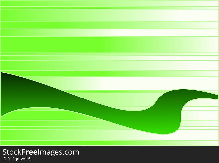 Vector illustration of Abstract Green