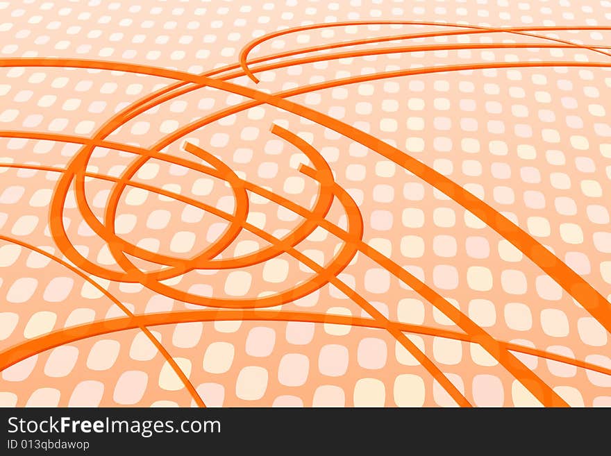 Vector illustration of Abstract Orange