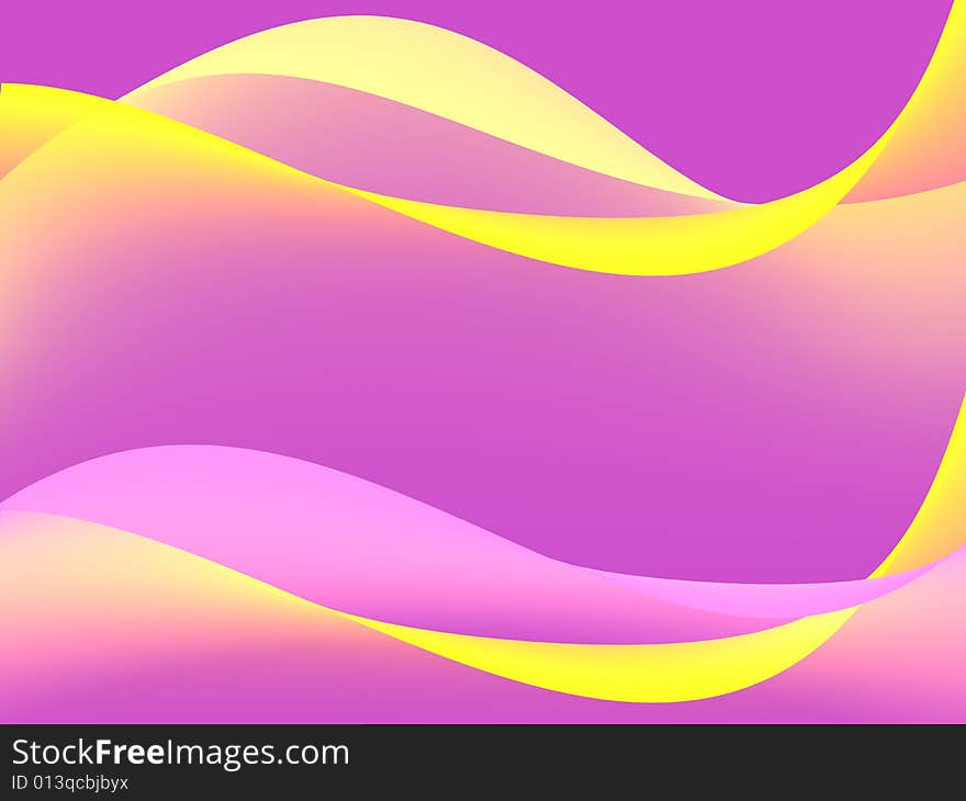 Abstract background with transparent waves