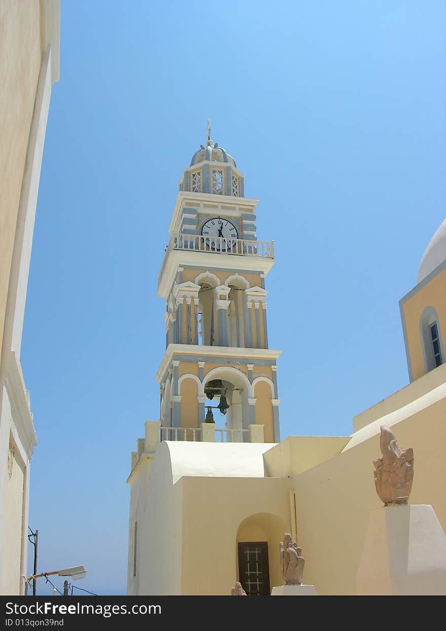 Mediterranean clock tower