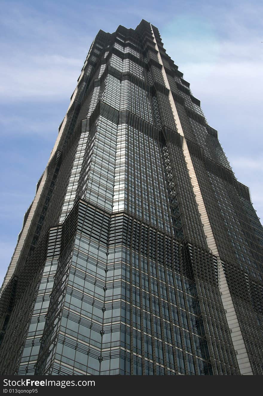 Jinmao Tower, in Shanghai, China