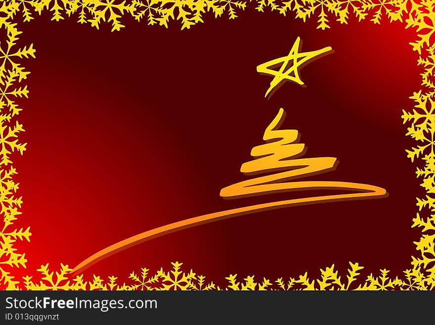 Vector illustration of Christmas Tree