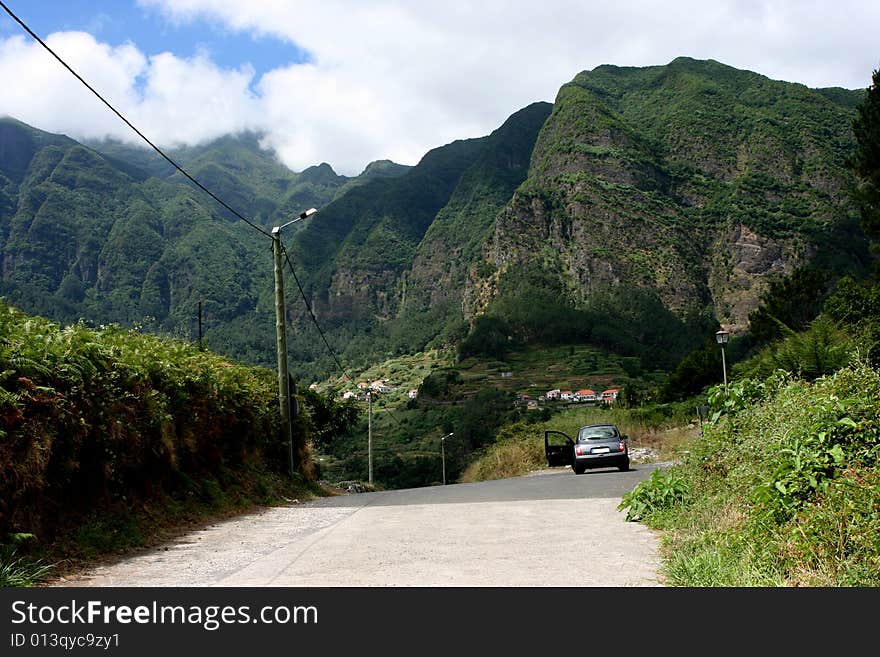 Car And Mountain