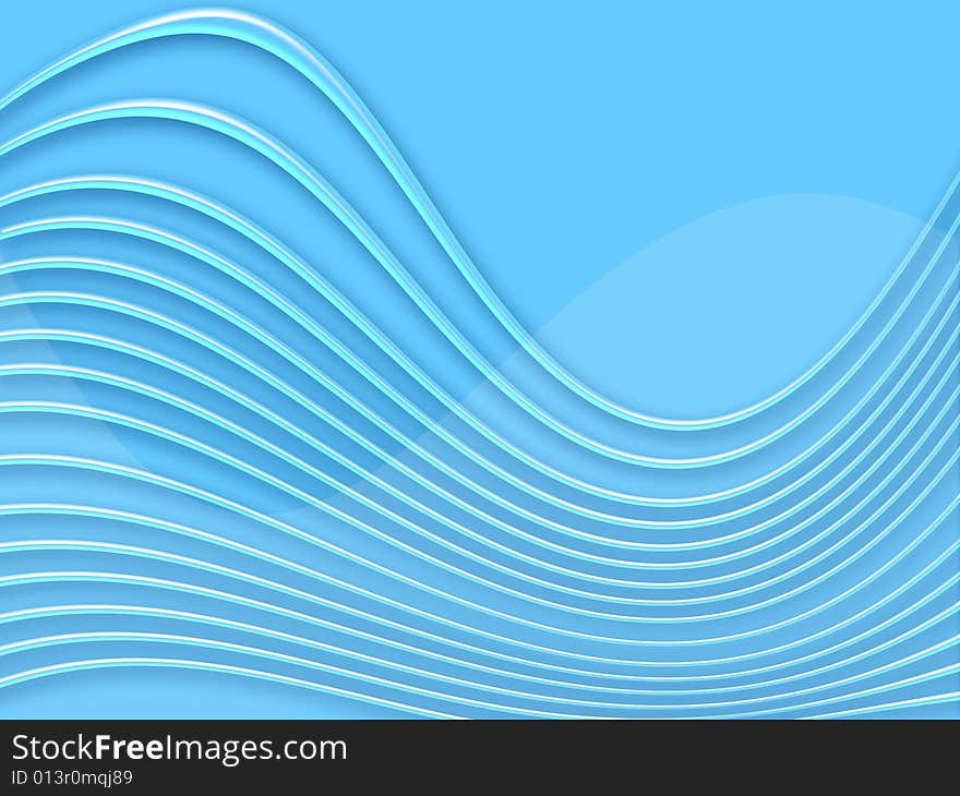 Blue Background With Waves