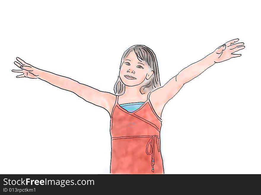 Girl With Open Arms