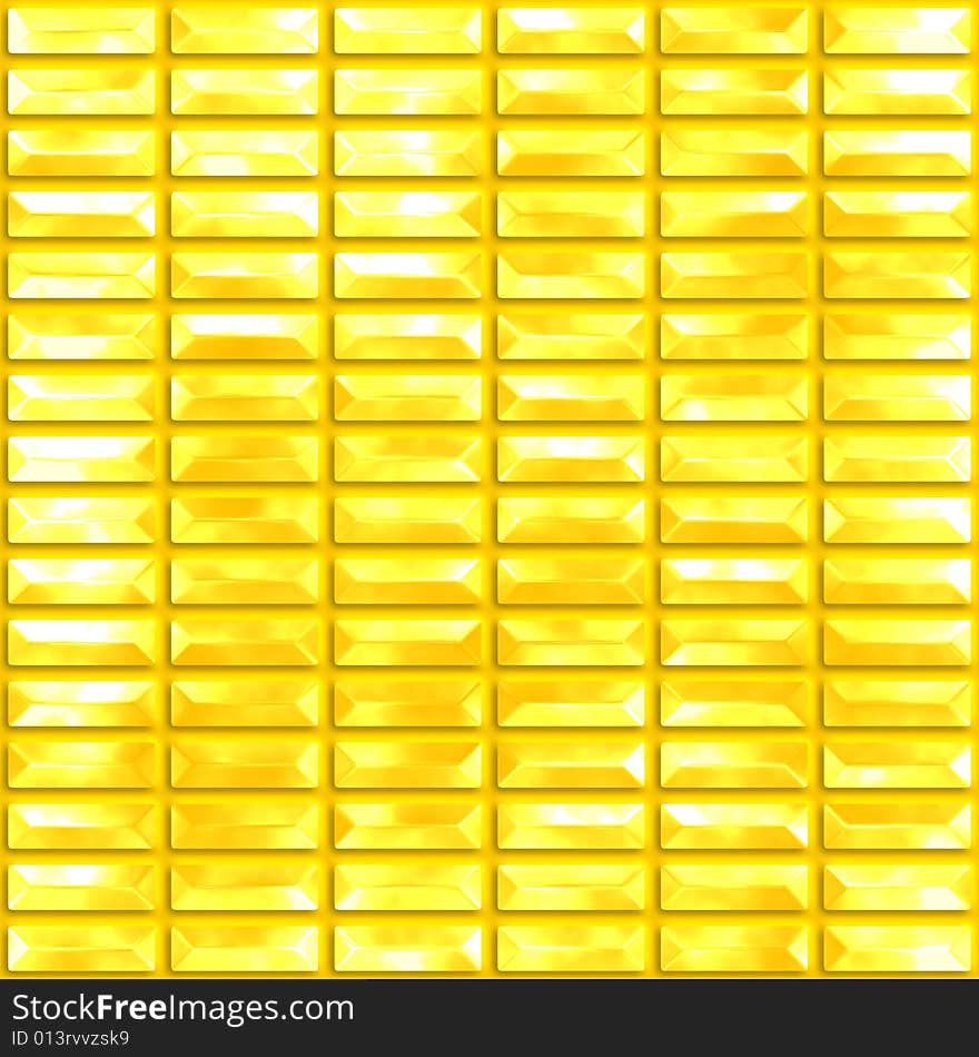 Golden shine blocks seamless background. Golden shine blocks seamless background.