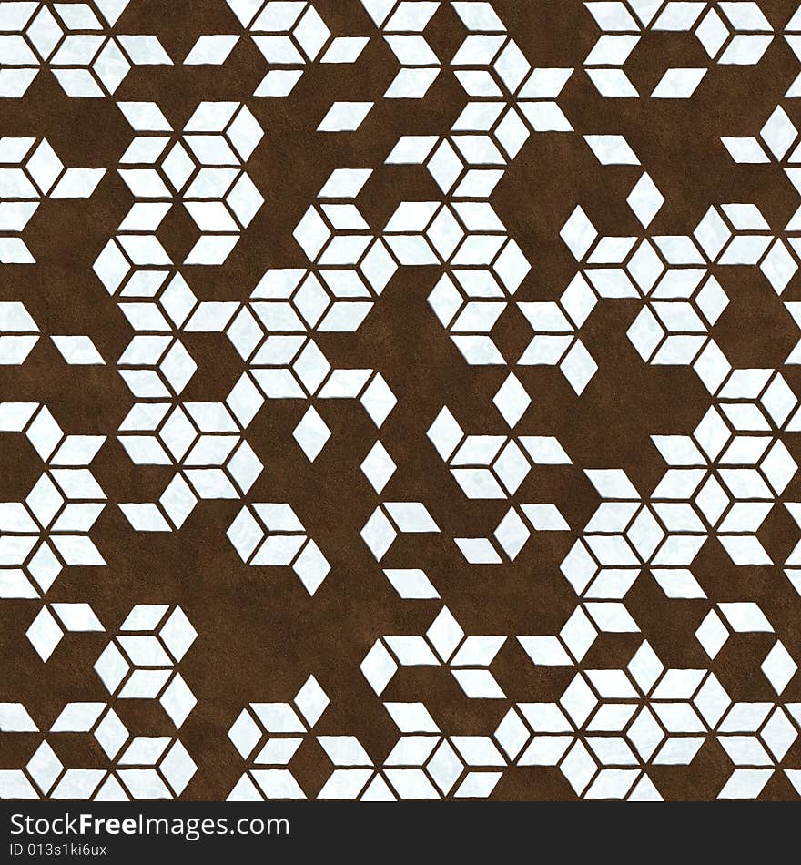 Rhombus wall seamless texture for background.