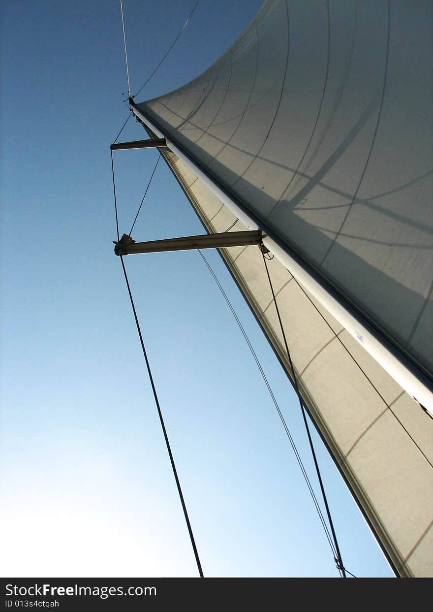 Sailboat Mast and Sail