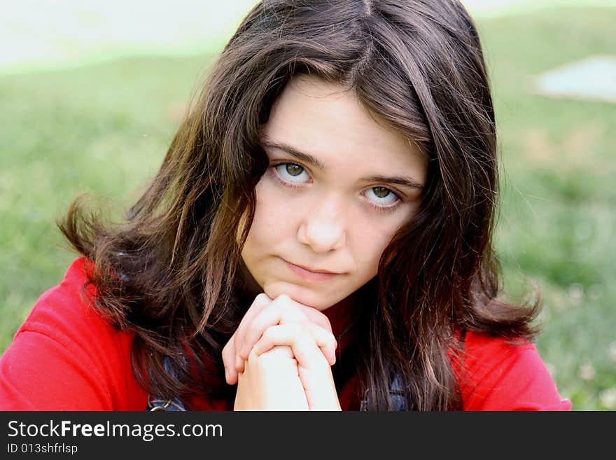 Teen Girl Praying