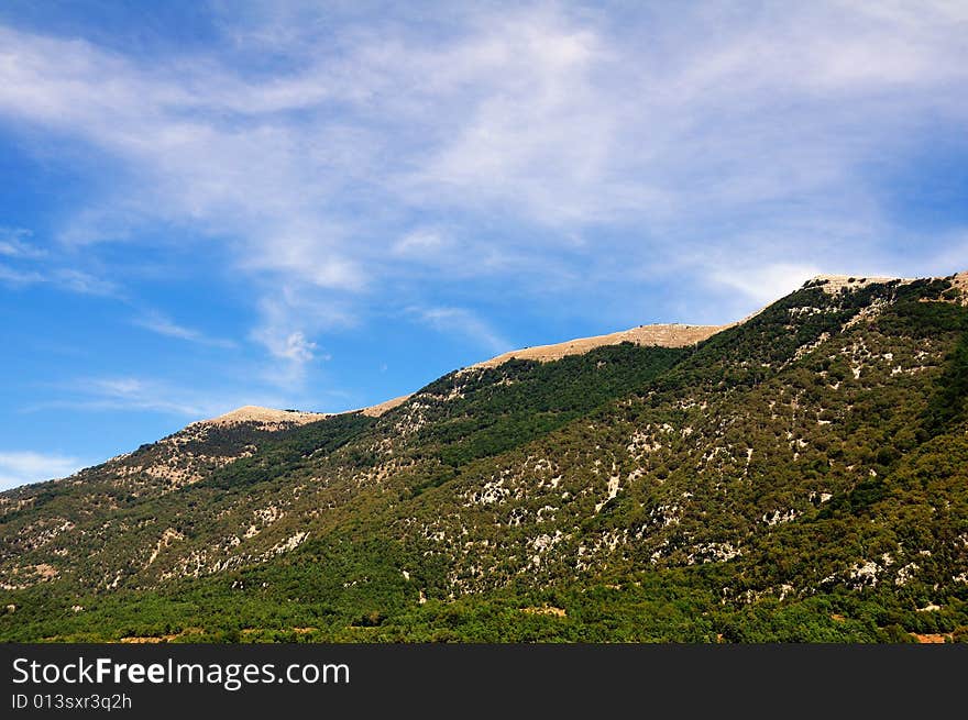 Abruzzo Mountains And Woods